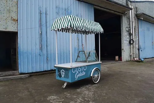 ice cream vending cart