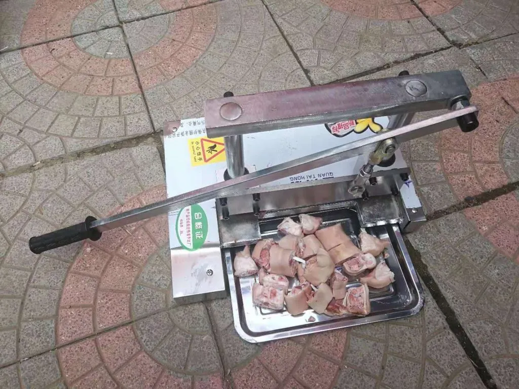 manual meat bone cutting machine