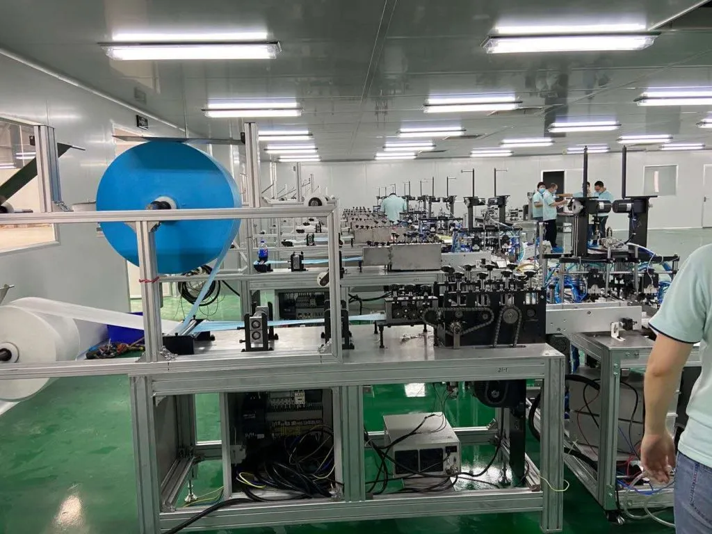 Automatic KN95 Mask Making line