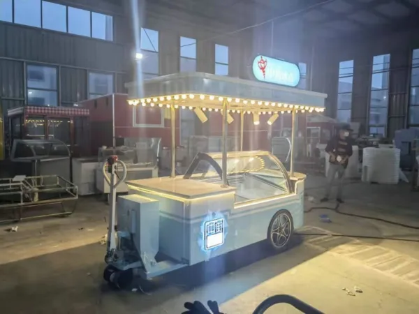 ice cream cart with freezer for sale